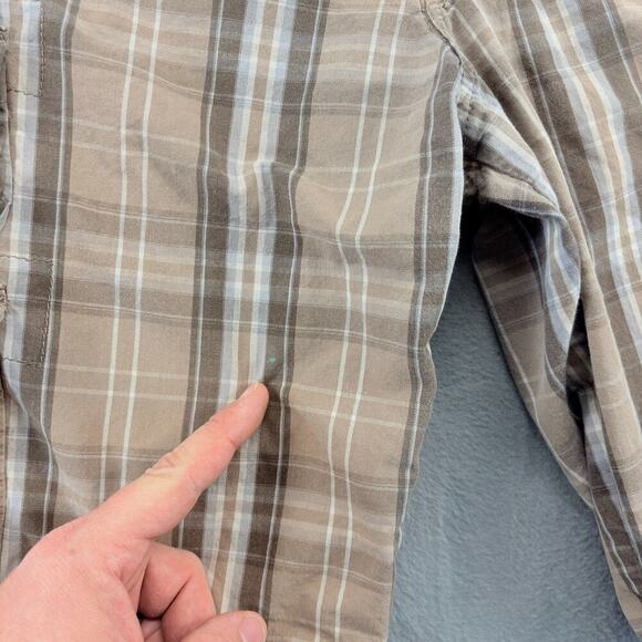 Lee Dungarees Cargo Shorts Men's 32 Brown Plaid Cotton Relaxed Fit Skater Surf - Picture 3 of 8